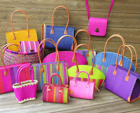 Basttaschen bunt Clearance